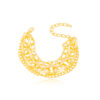 PULSEIRA TRIPLA LISA OURO 18K