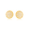 BRINCO CÍRCULO CRAVEJADO COM MICRO ZIRCÔNIAS OURO 18K