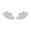 BRINCO EAR CUFF CRAVEJADO COM MICRO ZIRCÔNIAS RÓIDIO BRANCO