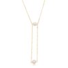 COLAR GRAVATA COM PÉROLAS SHELL OURO 18K