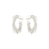 BRINCO ARGOLA LISO ORGÂNICO RÓDIO BRANCO