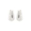 BRINCO ARGOLA LISO ORGÂNICO RÓDIO BRANCO