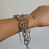 PULSEIRA TRIPLA LISA RÓDIO BRANCO