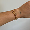 BRACELETE ORGANICO LISO OURO 18K