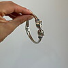 BRACELETE PANTERA CRAVEJADO COM MICRO ZIRCÔNIAS RÓDIO BRANCO