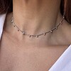 CHOKER DE BOLINHAS RÓDIO BRANCO